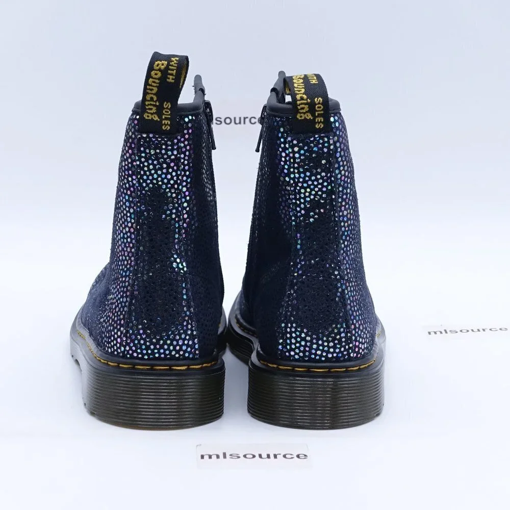 Dr. Martens 1460 Boots Lace Up Side Zip Iridescent Black/Spot Metallic 26107125